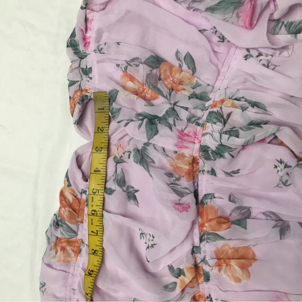 Astr Pink Floral Chiffon Dress - Picture 9 of 14